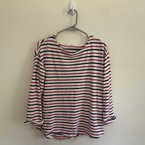 USA Patriotic America Red White and Blue Striped Top